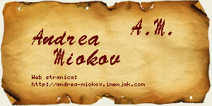Andrea Miokov vizit kartica